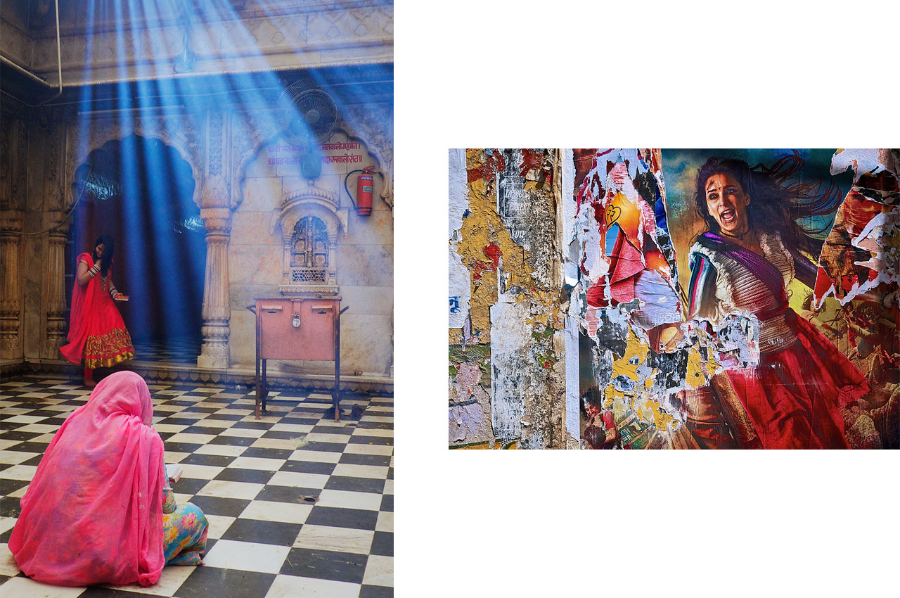 Karni Mata rat temple, Charan caste in Deshnok and <br>Movie poster, India, ©2017