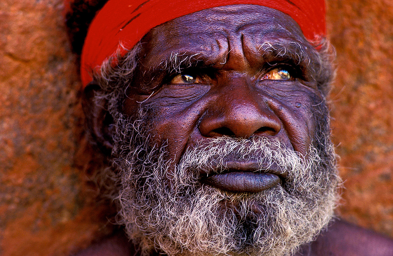 Aboriginal Tribal Elder, Uluru-Kata Tjuta National Park, NT Australia, ©2017